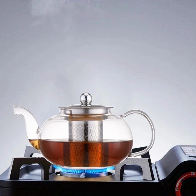 Glass Tea pot with S/S Filter Borosilicate Glass
